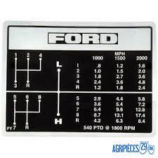 Autocollant grille des vitesses Ford
