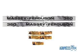 Kit d'autocollants Massey Ferguson 360
