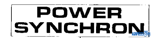 Autocollant John Deere " Power Synchron " , série 50