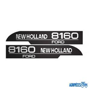 Autocollants capot Ford / New Holland 8160