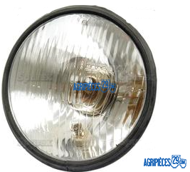 Optique de phare avant Fiat / Soméca diamètre 138 mm