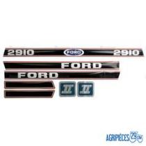 Autocollants Ford 2910 Force 2 rouge et noir